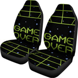 8-Bit Game Over Print Universal Fit Car Seat Covers 102422