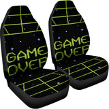 8-Bit Game Over Print Universal Fit Car Seat Covers 102422
