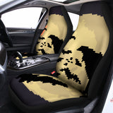 8-Bit Pixel Halloween Bat Print Universal Fit Car Seat Covers 102422