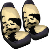 8-Bit Pixel Halloween Bat Print Universal Fit Car Seat Covers 102422