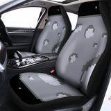 8-Bit Pixel Moon Print Universal Fit Car Seat Covers 102422