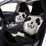8-Bit Pixel Panda Print Universal Fit Car Seat Covers 102422