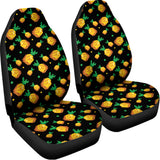 8-Bit Pixel Pineapple Print Universal Fit Car Seat Covers 102422