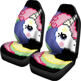 8-Bit Pixel Unicorn Print Universal Fit Car Seat Covers 102422