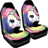 8-Bit Pixel Unicorn Print Universal Fit Car Seat Covers 102422