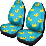 8-Bit Rubber Duck Pattern Print Universal Fit Car Seat Covers 102422