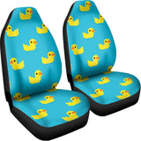 8-Bit Rubber Duck Pattern Print Universal Fit Car Seat Covers 102422