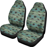 Aboriginal Animals Pattern Print Universal Fit Car Seat Covers 102422