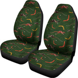 Aboriginal Boomerang And Kangaroo Print Universal Fit Car Seat Covers 102422