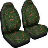 Aboriginal Boomerang And Kangaroo Print Universal Fit Car Seat Covers 102422
