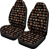 Aboriginal Boomerang Pattern Print Universal Fit Car Seat Covers 102422