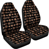 Aboriginal Boomerang Pattern Print Universal Fit Car Seat Covers 102422