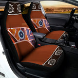 Aboriginal Dot Boomerang Print Universal Fit Car Seat Covers 102422