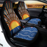 Aboriginal Indigenous Sunset Art Print Universal Fit Car Seat Covers 102422