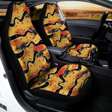 Aboriginal Kangaroo Pattern Print Universal Fit Car Seat Covers 102422