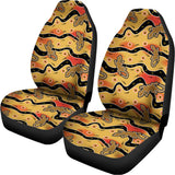 Aboriginal Lizard Pattern Print Universal Fit Car Seat Covers 102422