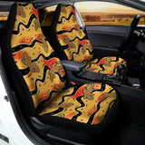 Aboriginal Lizard Pattern Print Universal Fit Car Seat Covers 102422