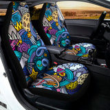 Abstract Cartoon Galaxy Space Print Universal Fit Car Seat Covers 102422