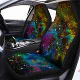 Abstract Colorful Galaxy Space Print Universal Fit Car Seat Covers 102422