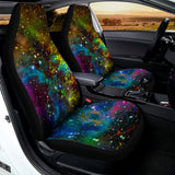 Abstract Colorful Galaxy Space Print Universal Fit Car Seat Covers 102422