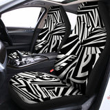 Abstract Dazzle Pattern Print Universal Fit Car Seat Covers 102422