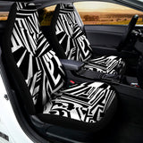Abstract Dazzle Pattern Print Universal Fit Car Seat Covers 102422