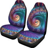 Abstract Fractal Print Universal Fit Car Seat Covers 102422