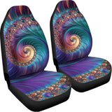 Abstract Fractal Print Universal Fit Car Seat Covers 102422
