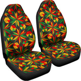 Abstract Geometric Reggae Pattern Print Universal Fit Car Seat Covers 102422