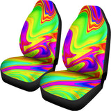 Abstract Liquid Trippy Print Universal Fit Car Seat Covers 102422