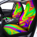 Abstract Liquid Trippy Print Universal Fit Car Seat Covers 102422