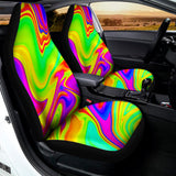 Abstract Liquid Trippy Print Universal Fit Car Seat Covers 102422