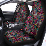 Abstract Music Pattern Print Universal Fit Car Seat Covers 102422