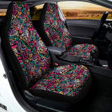 Abstract Music Pattern Print Universal Fit Car Seat Covers 102422