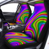 Abstract Neon Trippy Print Universal Fit Car Seat Covers 102422