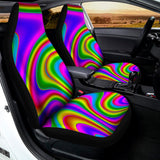 Abstract Neon Trippy Print Universal Fit Car Seat Covers 102422