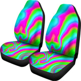 Abstract Psychedelic Trippy Print Universal Fit Car Seat Covers 102422