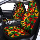 Abstract Reggae Pattern Print Universal Fit Car Seat Covers 102422