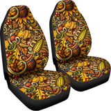 Abstract Sunflower Pattern Print Universal Fit Car Seat Covers 102422