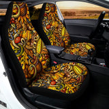 Abstract Sunflower Pattern Print Universal Fit Car Seat Covers 102422