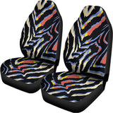 Abstract Zebra Pattern Print Universal Fit Car Seat Covers 102422