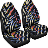 Abstract Zebra Pattern Print Universal Fit Car Seat Covers 102422