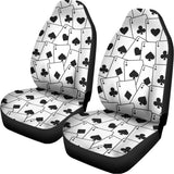 Ace Playing Cards Pattern Print Universal Fit Car Seat Covers 102422