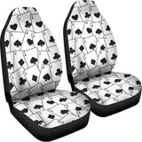 Ace Playing Cards Pattern Print Universal Fit Car Seat Covers 102422