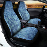 Acid Wash Denim Jeans Pattern Print Universal Fit Car Seat Covers 102422
