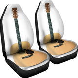 Acoustic Guitar Print Universal Fit Car Seat Covers 102422