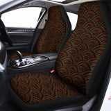 African Afro Dot Pattern Print Universal Fit Car Seat Covers 102422