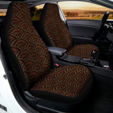 African Afro Dot Pattern Print Universal Fit Car Seat Covers 102422
