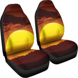 African Savanna Sunset Print Universal Fit Car Seat Covers 102422