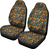 African Totem Masks Pattern Print Universal Fit Car Seat Covers 102422